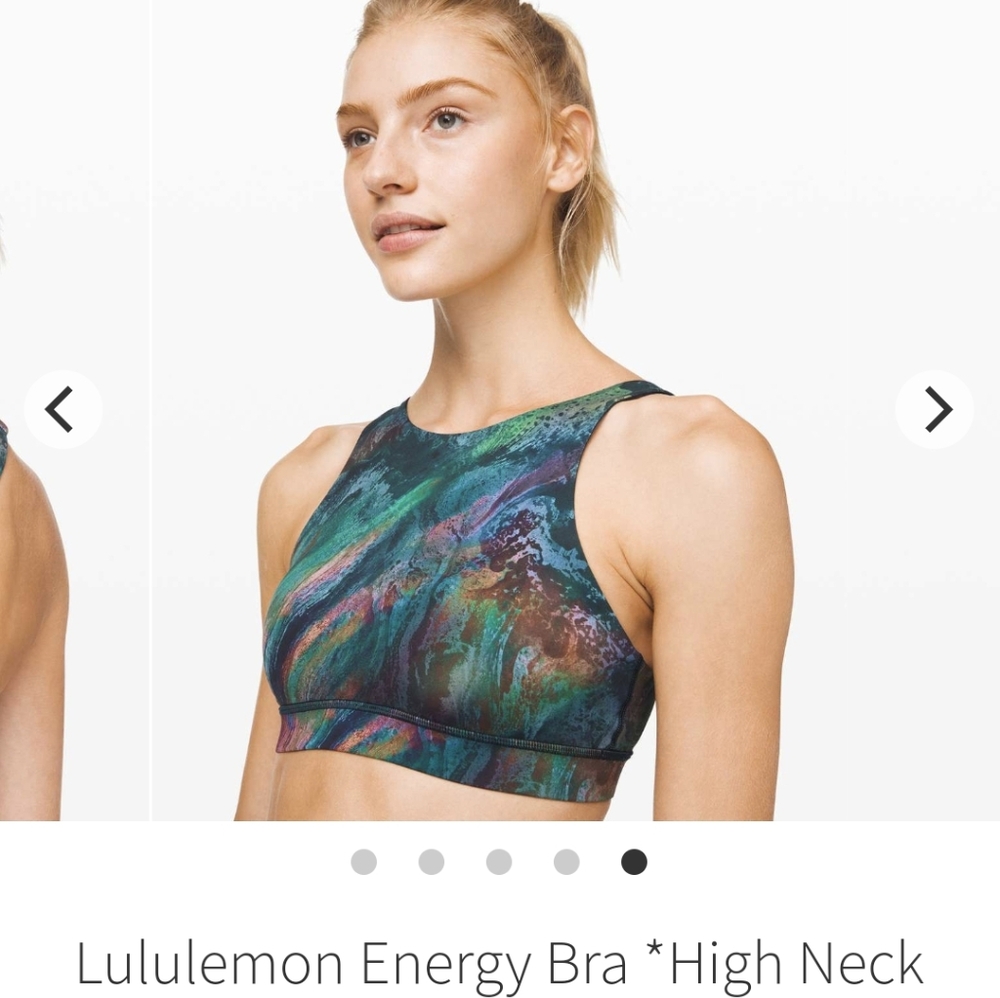Lululemon High Neck Energy Bra Size 6